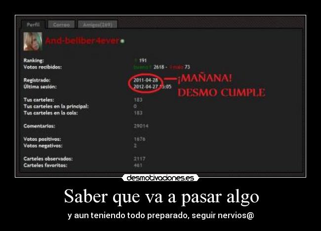 carteles desmo cumple wiiiiiiiii los subire carteles son muy largos cea amo mucho mucho desmotivaciones