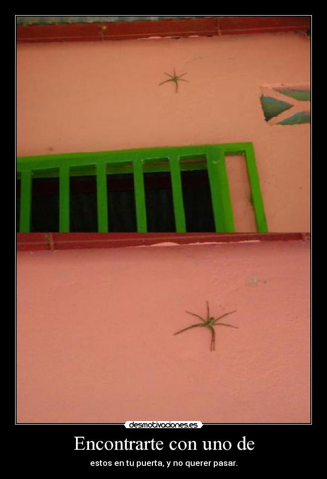 Encontrarte con uno de - estos en tu puerta, y no querer pasar.