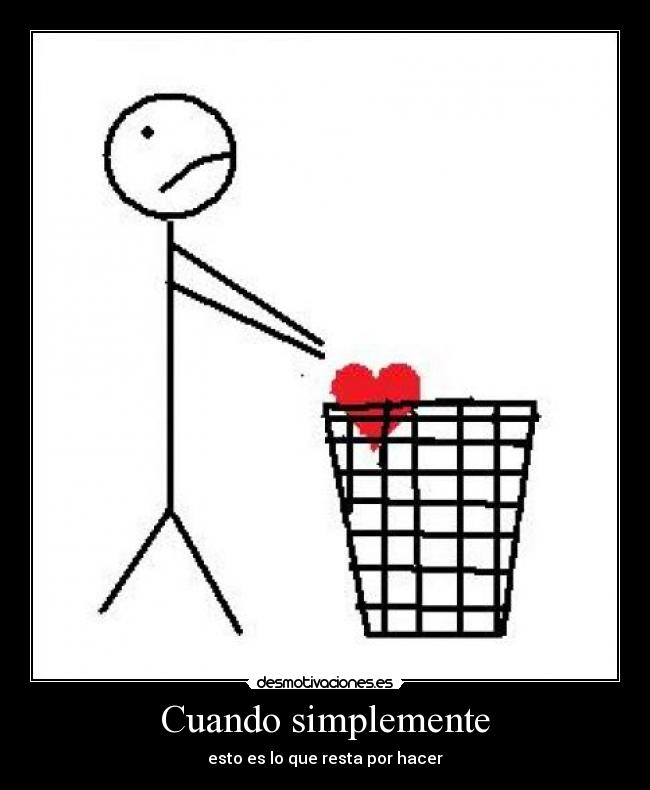 Cuando simplemente - esto es lo que resta por hacer