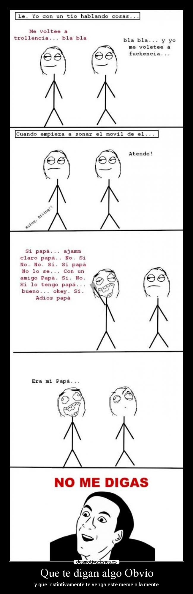 Que te digan algo Obvio - 