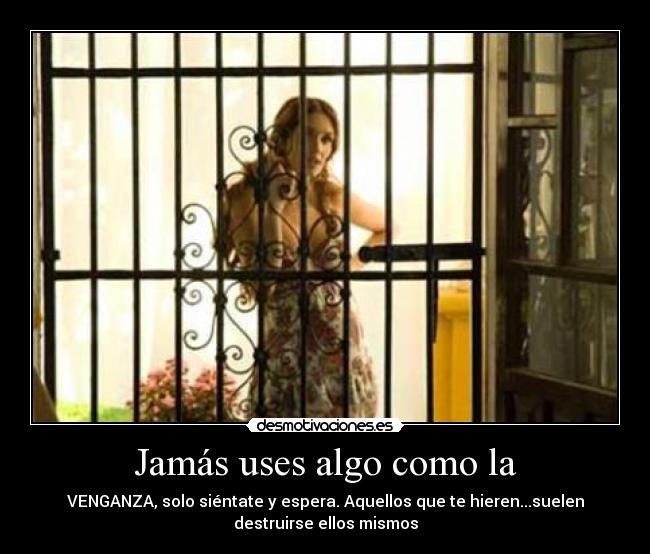 carteles jamas uses venganza desmotivaciones