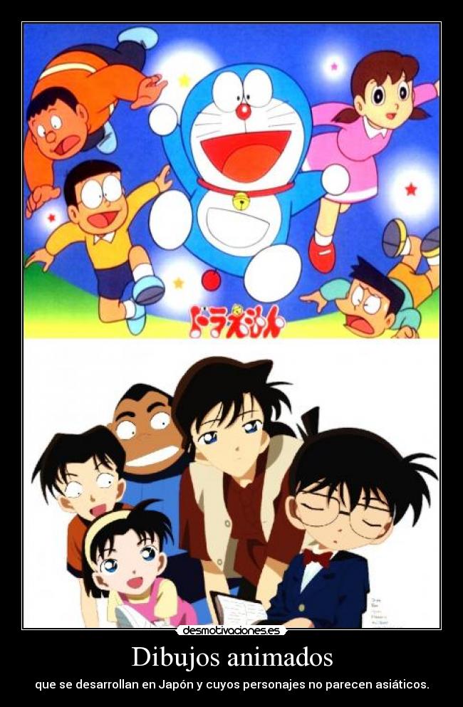 carteles hay uno que parezca asiatico sospechoso detective conan doraemon gemelo23 desmotivaciones