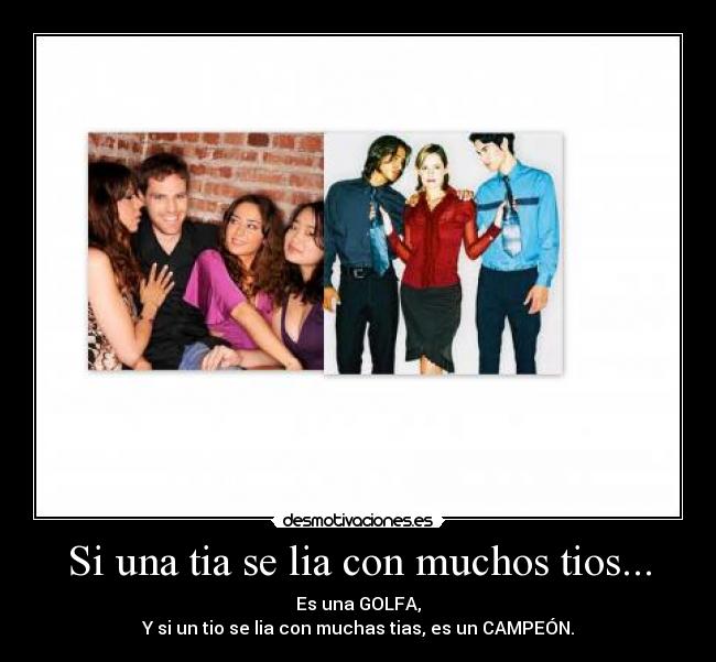 carteles tio tia golfa campeon desmotivaciones