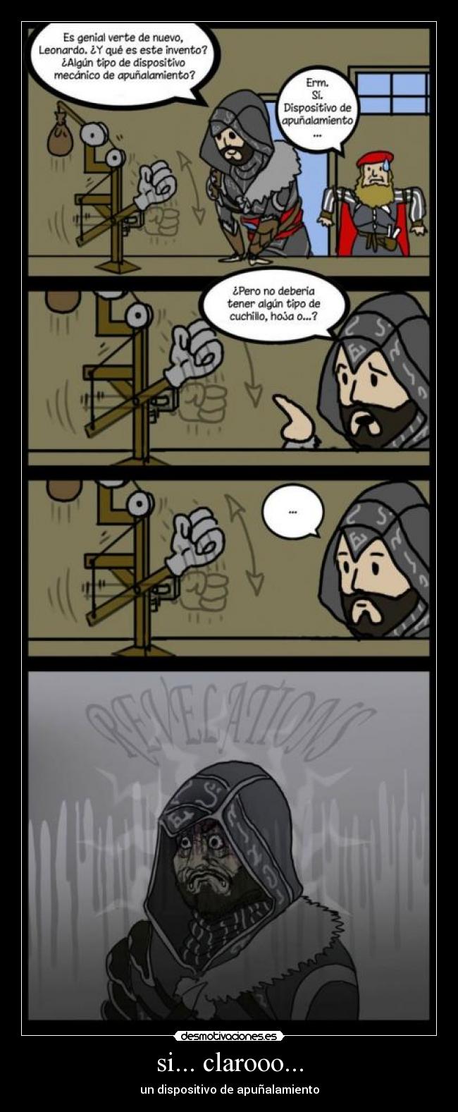 carteles assassins creed desmotivaciones