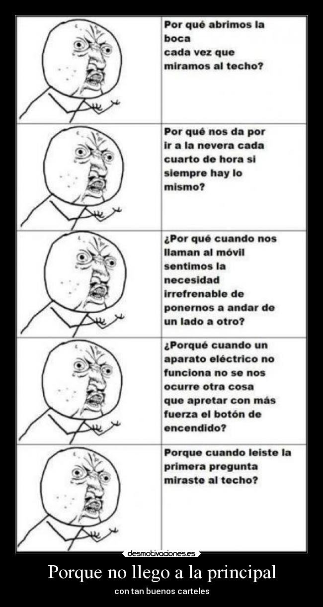 Porque no llego a la principal - con tan buenos carteles