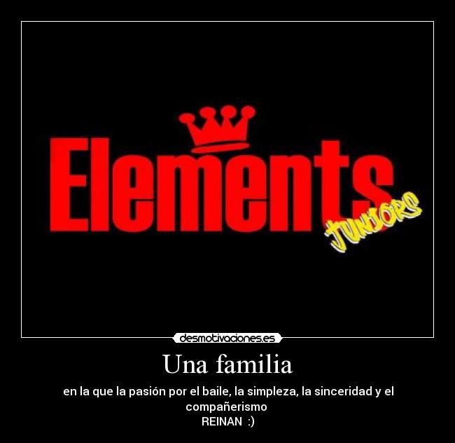 carteles familia elements juniors desmotivaciones