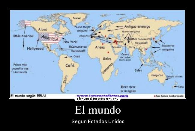 El mundo - Segun Estados Unidos