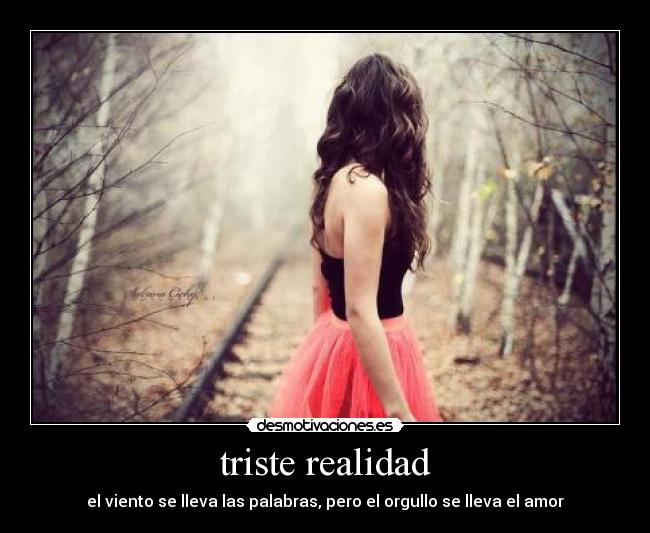 triste realidad -