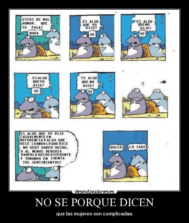 NO SE PORQUE DICEN - que las mujeres son complicadas.