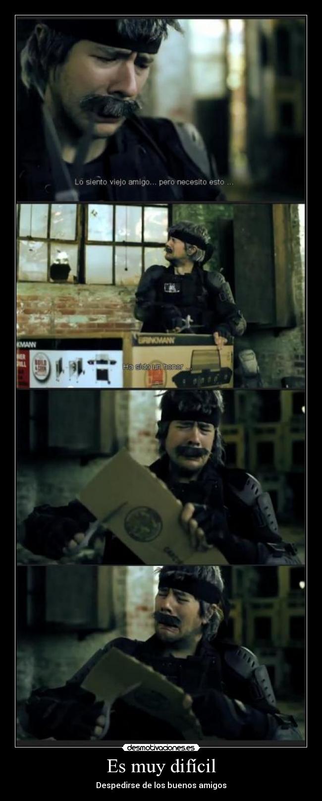 Es muy difícil - Despedirse de los buenos amigos