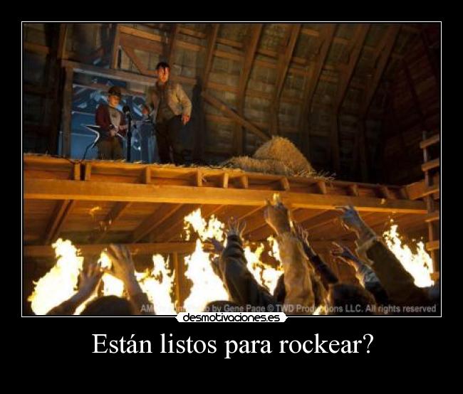 carteles the walking dead rick carl granero rockear zombies zombies desmotivaciones