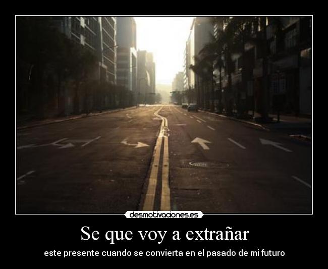 Se que voy a extrañar - 