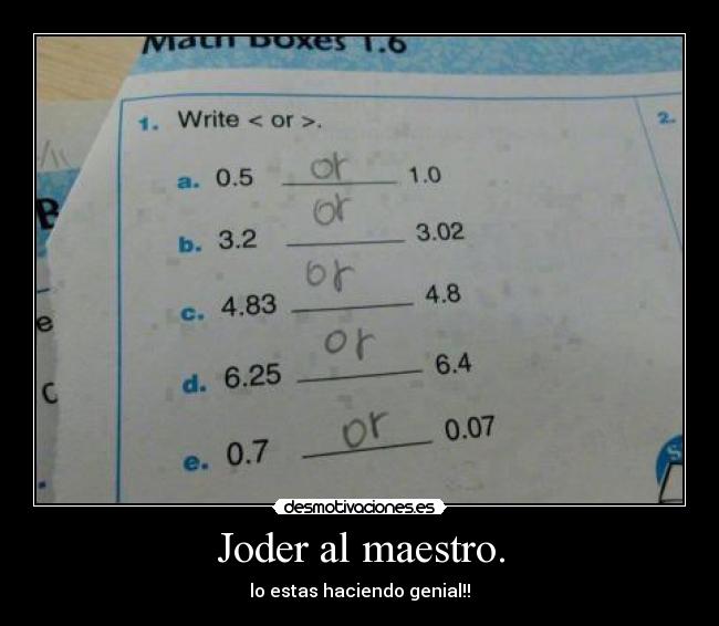 carteles joder maestro estas haciendo genial desmotivaciones