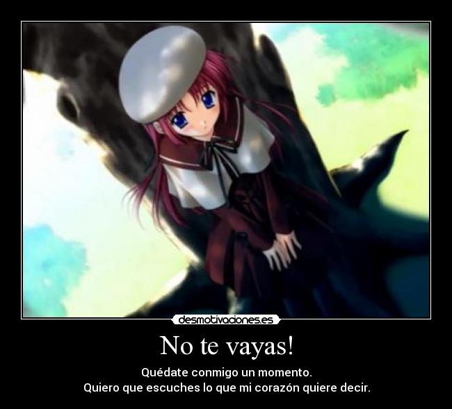 carteles anime capo perlithakawai nigatsu quiero bosque desmotivaciones