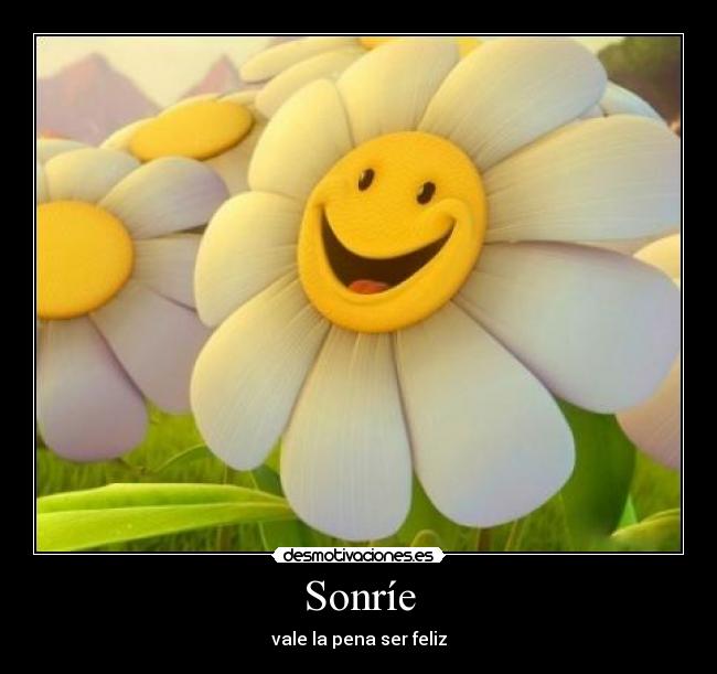 Sonríe - vale la pena ser feliz