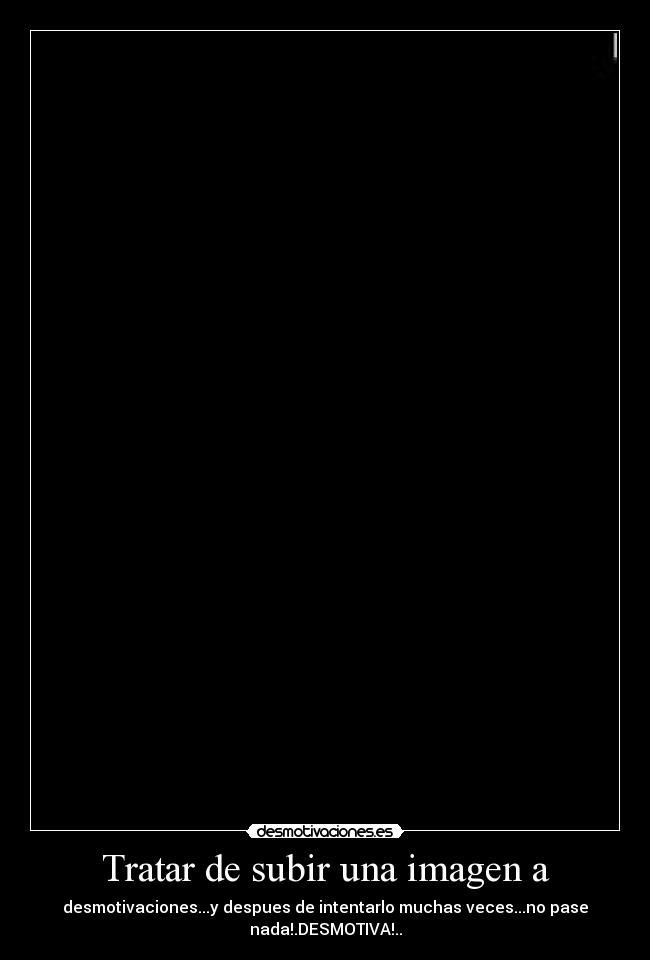 Tratar de subir una imagen a - 