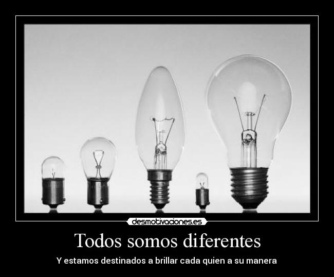 Todos somos diferentes -