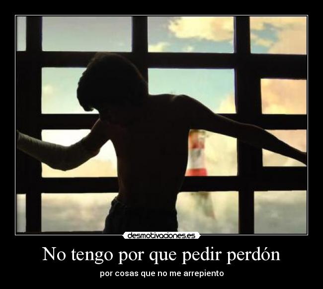 No tengo por que pedir perdón -