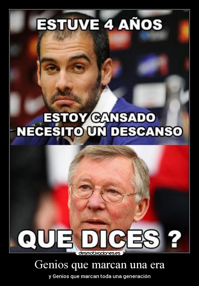 carteles santiimartinez genios arriba sir alex desmotivaciones