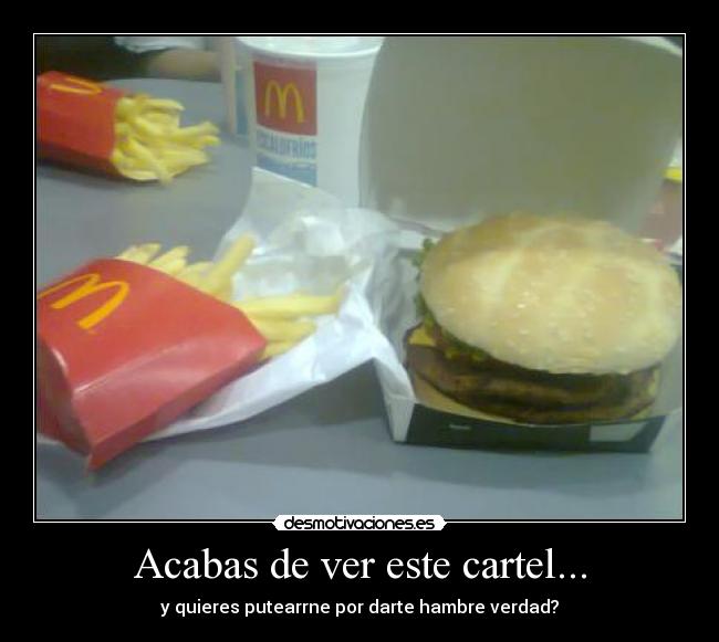 Acabas de ver este cartel... -