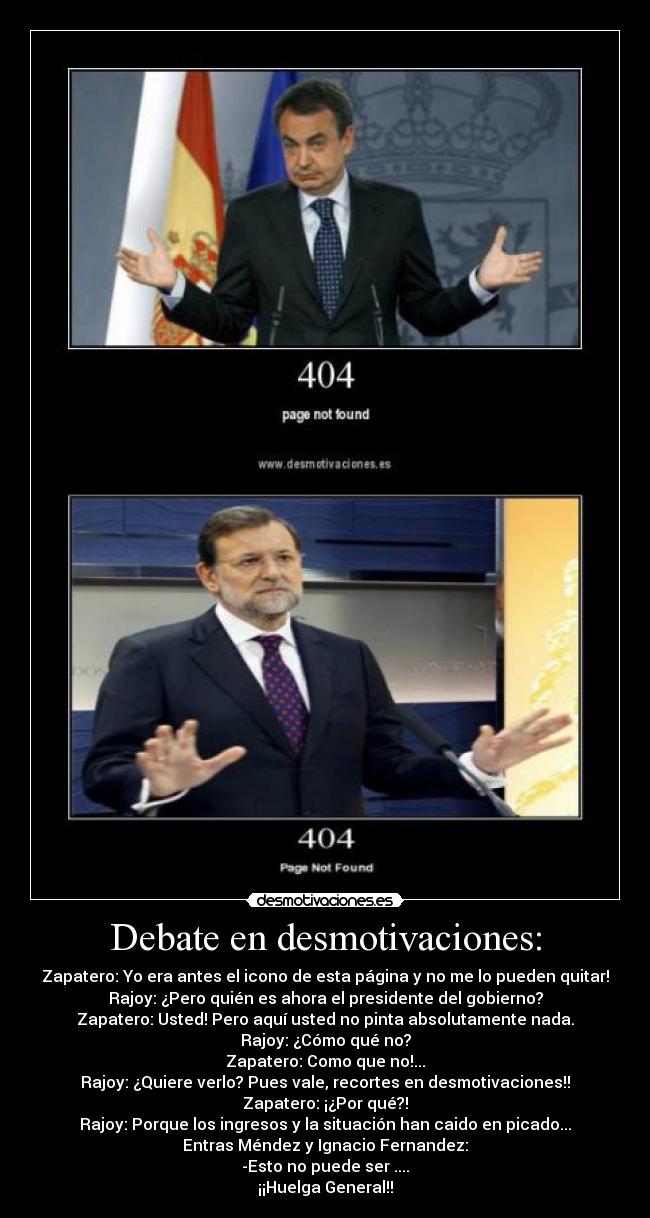 Debate en desmotivaciones: -