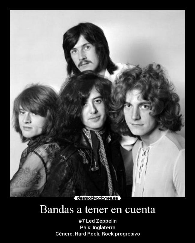 Bandas a tener en cuenta -