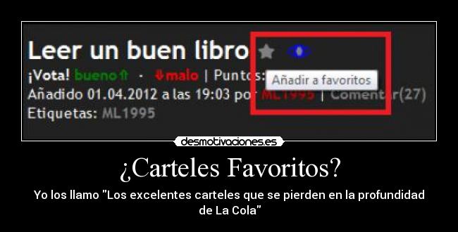 ¿Carteles Favoritos? -