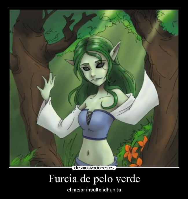 Furcia de pelo verde -