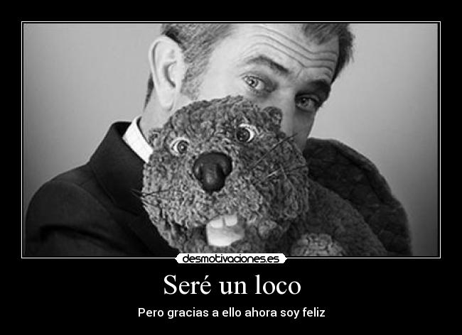 carteles locura que nos lleva felicidad desmotivaciones