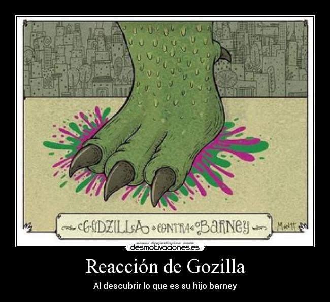 Reacción de Gozilla - 