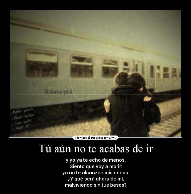 Tú aún no te acabas de ir - 