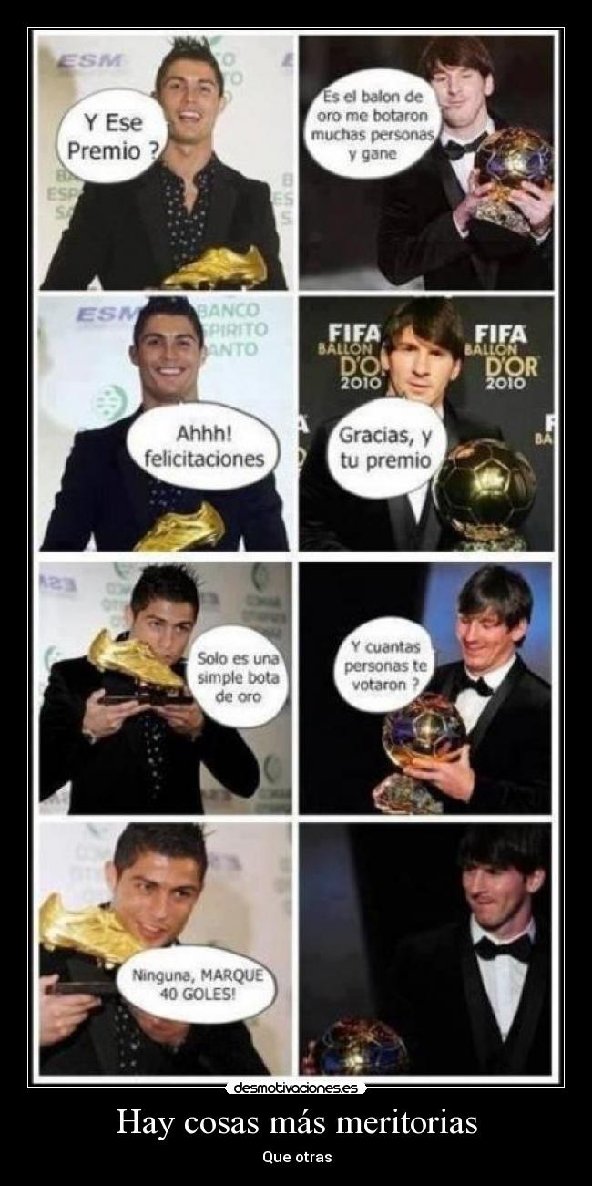 carteles cristiano ronaldo messi hala madrid desmotivaciones