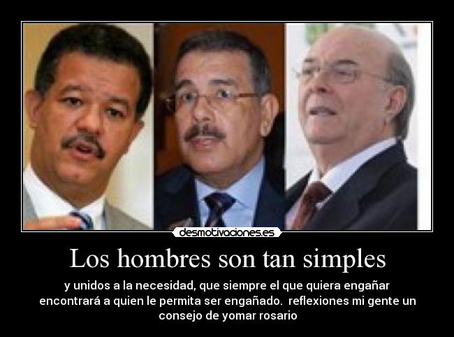 Los hombres son tan simples - 