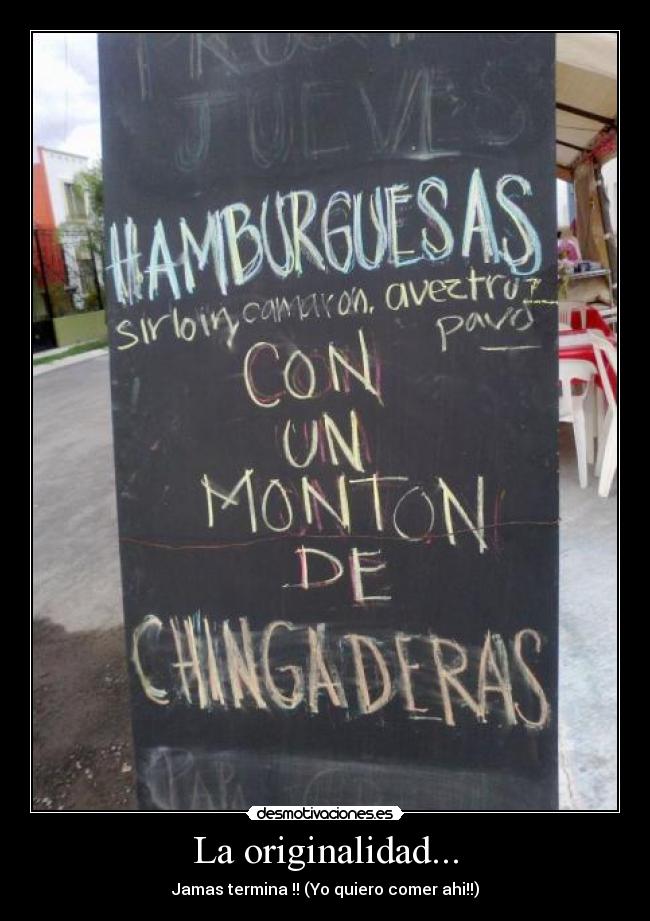 La originalidad... -