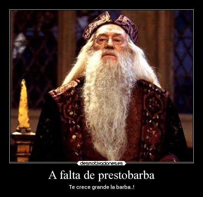 A falta de prestobarba - Te crece grande la barba..!