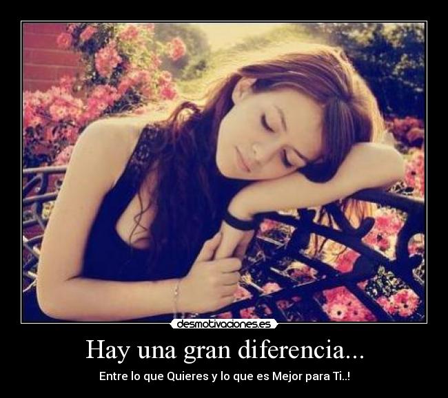 Hay una gran diferencia... - 