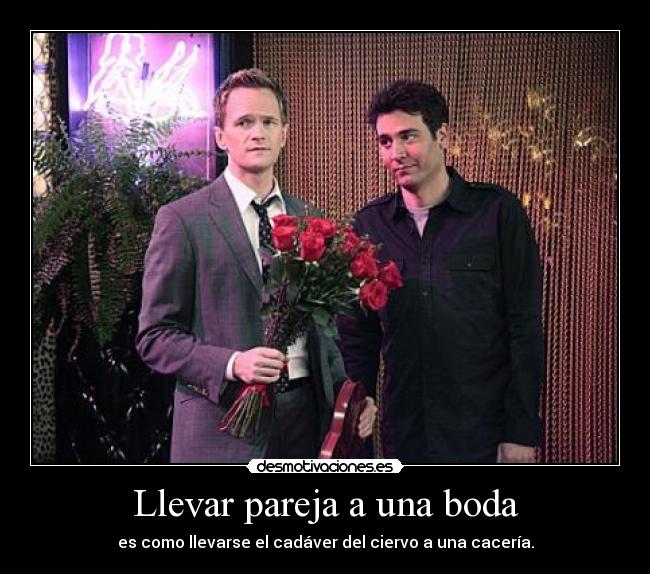 Llevar pareja a una boda - 