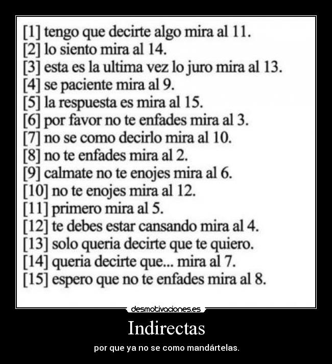 Indirectas - 