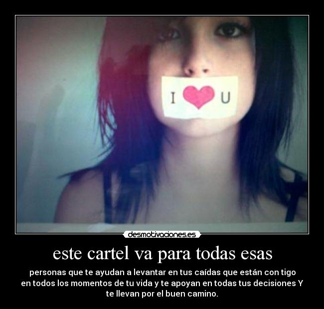 este cartel va para todas esas -