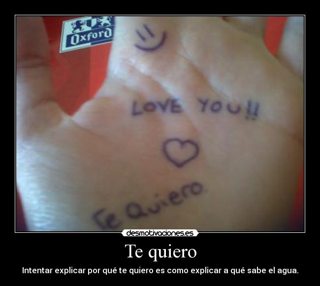 Te quiero -