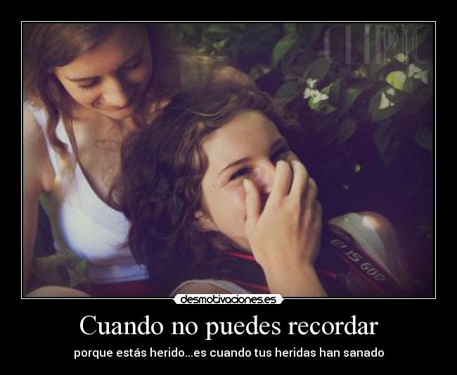 Cuando no puedes recordar - 