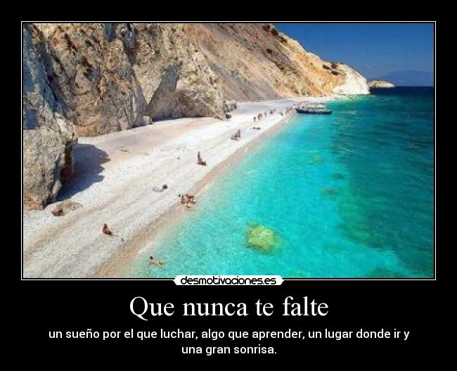 Que nunca te falte - 