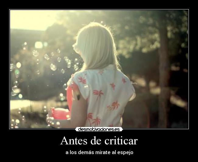 Antes de criticar - 