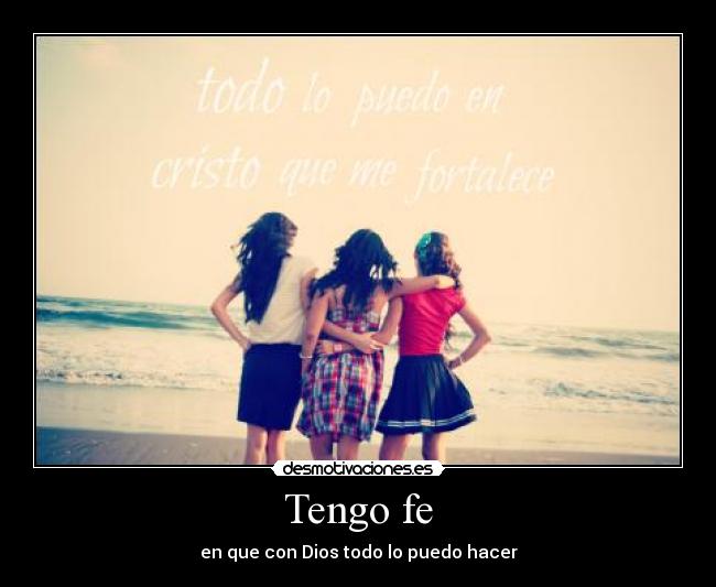 Tengo fe -