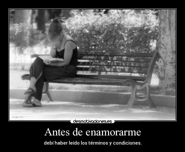 Antes de enamorarme -
