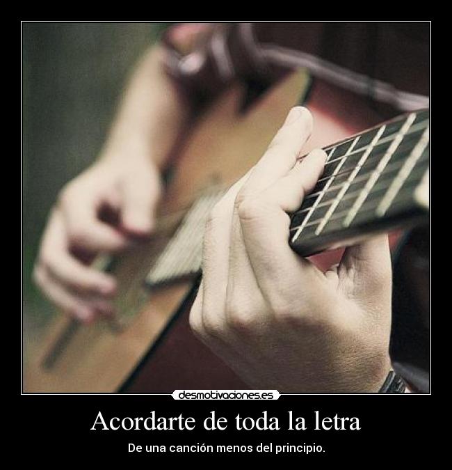 Acordarte de toda la letra - 