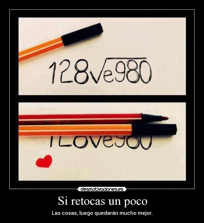 Si retocas un poco - 