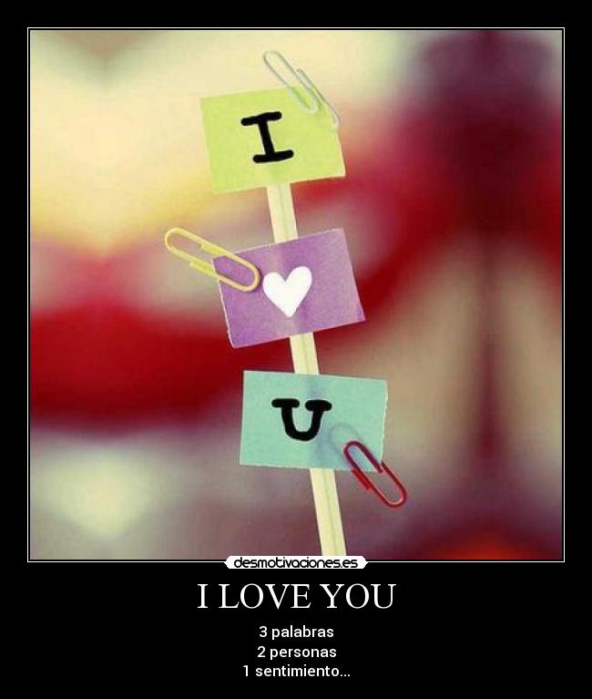 I LOVE YOU - 