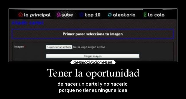 Tener la oportunidad -