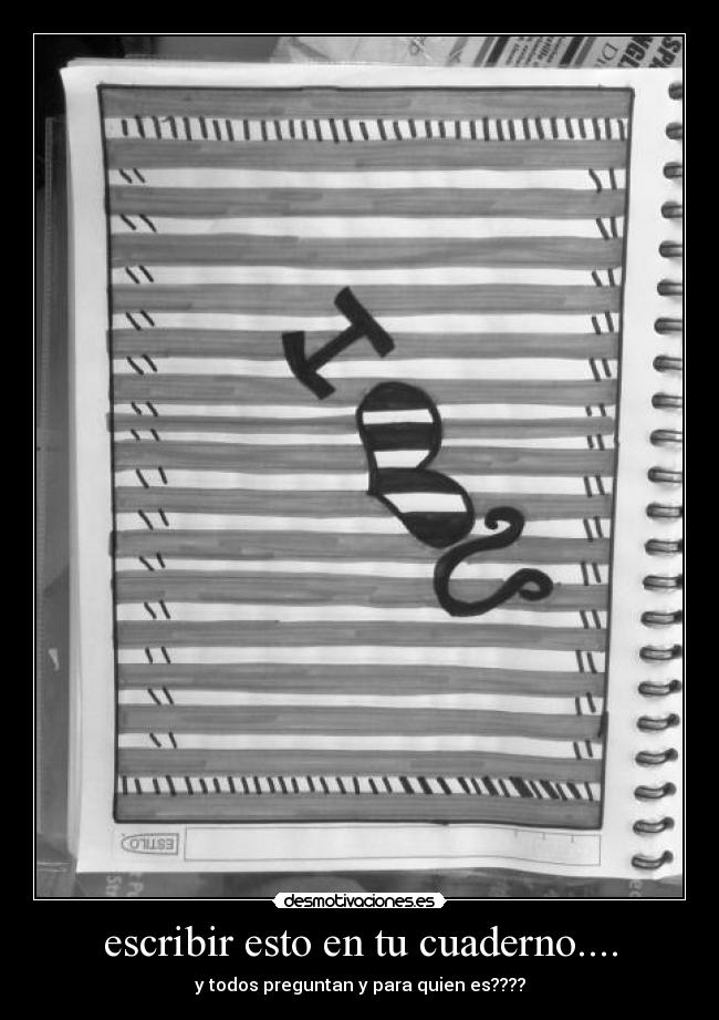 escribir esto en tu cuaderno.... -